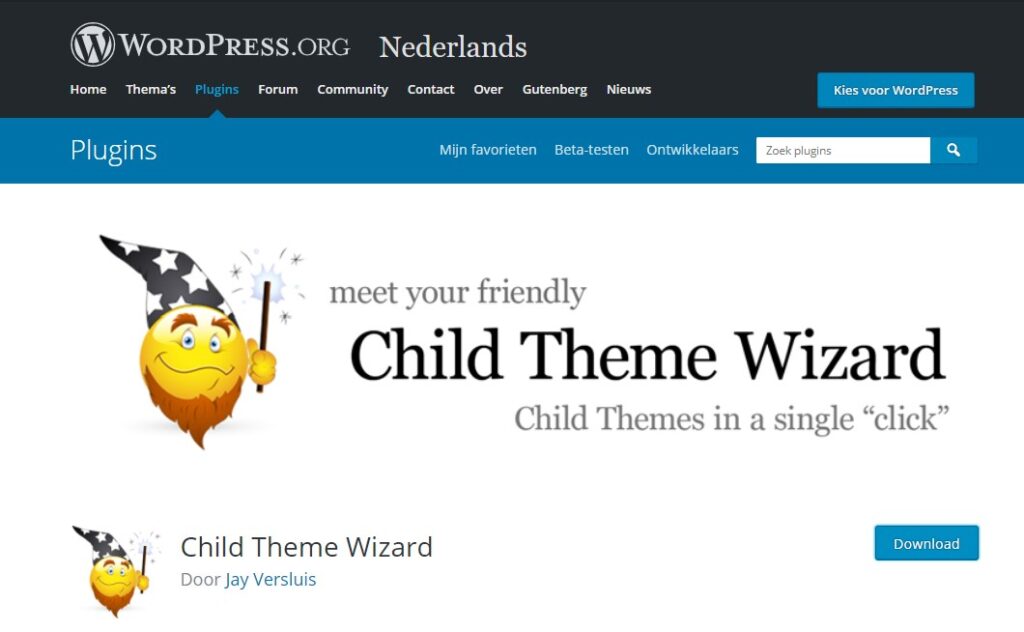 Child Theme Wizard WordPress plugin