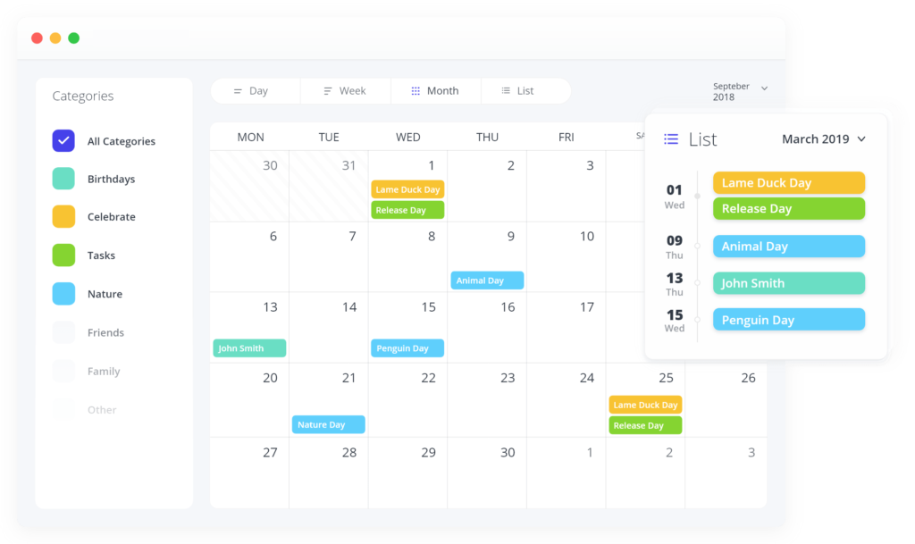 Spider Event Calendar WordPress