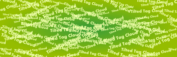 Tilted tag Cloud plugin WordPress