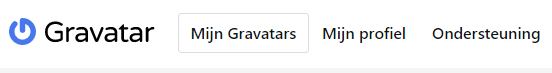 Gravatar menu